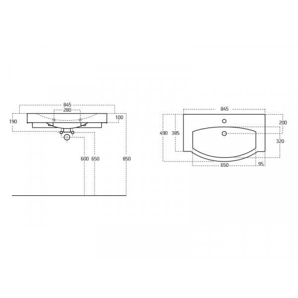 Badrumsmöbler Senso 85 - Vitt med spegelskåp Badrumsmöbler Senso 85 - Vitt med spegelskåp