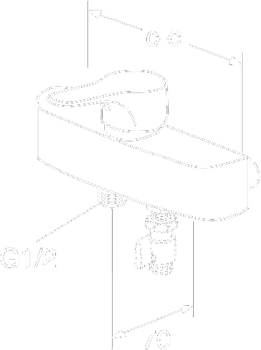 Gustavsberg Nautic 160 c-c, spak framåt Gustavsberg Nautic 160 c-c, spak framåt