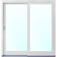 2-delat fasadparti i aluminium med skjutdörr - 3-glas 2-delat fasadparti i aluminium med skjutdörr - 3-glas