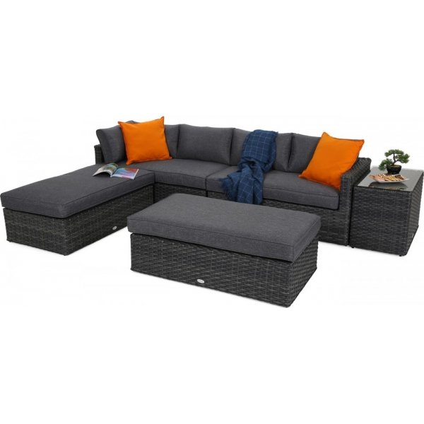 Modulsoffa Santorini - Grmelerad/gr konstrotting