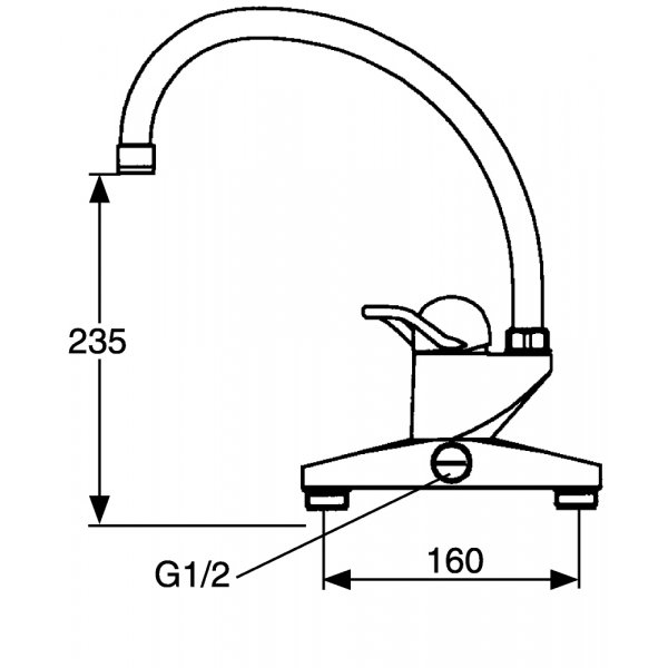 FM Mattsson Kksblandare 9000 Krom - 9125-0000