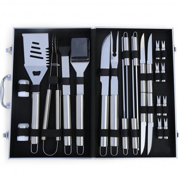 Grillverktyg BBQ set i 24 delar