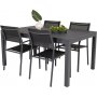 Holma Spisegruppe (160x100) - Sort - 4 Stole