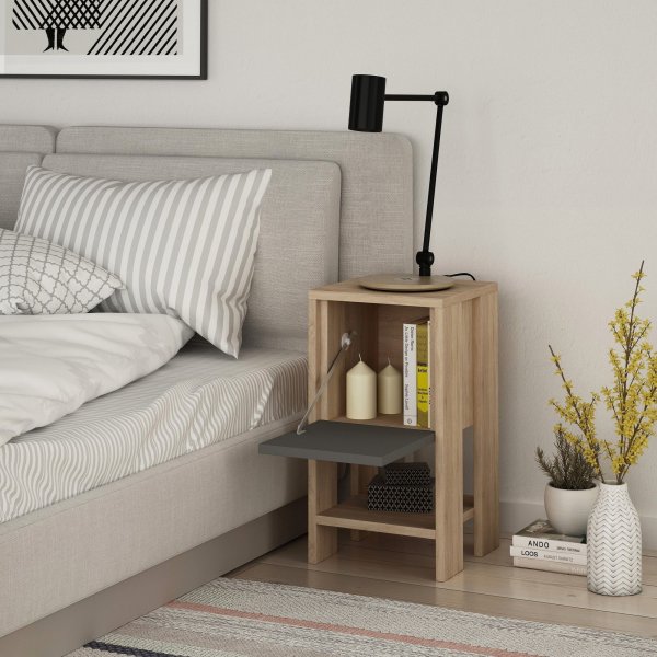 Ema s�ngbord - Ek/antracit