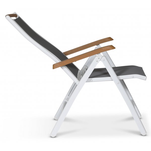 Ebbarp-asentotuoli valkoinen alumiini - harmaa/tammi/valkoinen Ebbarp-asentotuoli valkoinen alumiini - harmaa/tammi/valkoinen