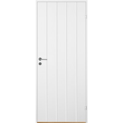 Indvendig dør Bornholm - Kompakt dørblad med rillet dekoration X1