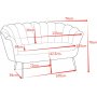2-sits soffa grön/mässing - Kingsley 2-sits soffa grön/mässing - Kingsley