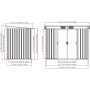 Opbevaring Pent Tag - 2,1 m