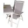 Ekens Matgrupp (160x90) - Vit/Gr - 4 Stolar