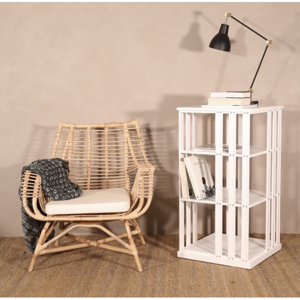 Tibble lnestol i rattan - Nature