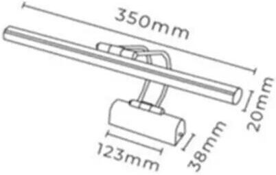 Fleet v�gglampa B:35 cm - Krom
