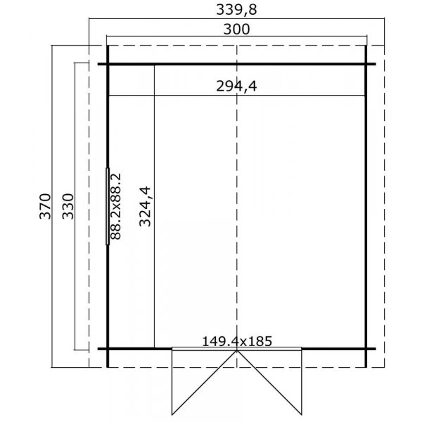 Friggebod Karine - 9,9 m�