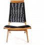 Lekvall stol - Svart rep/Akacia