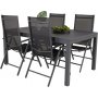 Holma Matgrupp (160x100) - Svart - 4 Stolar