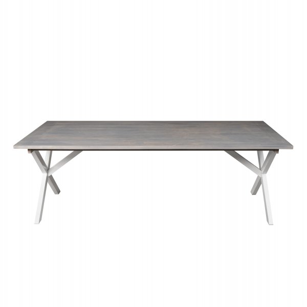 Utebord 220x100 cm Vit/grå Utebord 220x100 cm Vit/grå