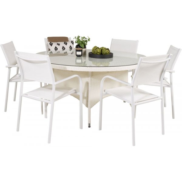 Frubol Matgrupp (�150) - Vit - 6 Stolar