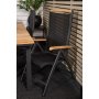 Maglehem Spisegruppe (160x90) - Sort/Natur - 4 Stole