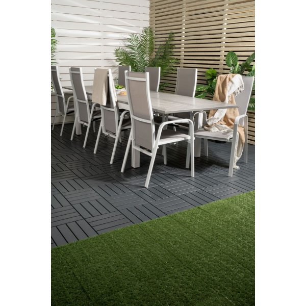 Ekenäs Matgrupp (224x100) - Vit/Grå - 8 Stolar Ekenäs Matgrupp (224x100) - Vit/Grå - 8 Stolar