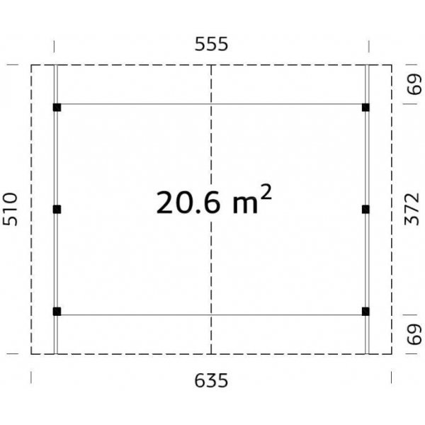Carport Robert - 20,6 m�