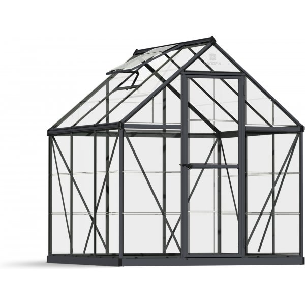 Canopia Harmony Växthus i Polykarbonat 3,4 m² - Mörkgrå/klarglas Canopia Harmony Växthus i Polykarbonat 3,4 m² - Mörkgrå/klarglas