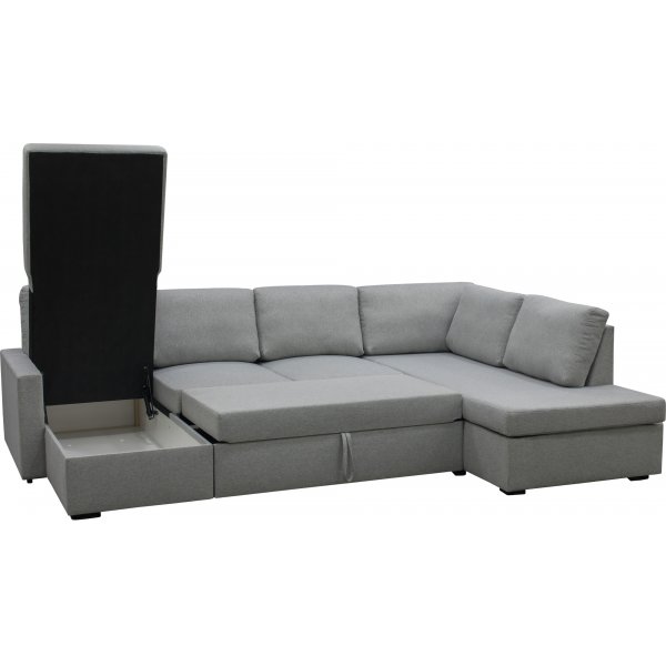 U soffa b�ddsoffa gr� - T�rn�