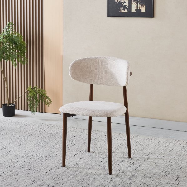 Ingrid matstol Beige/valn�t