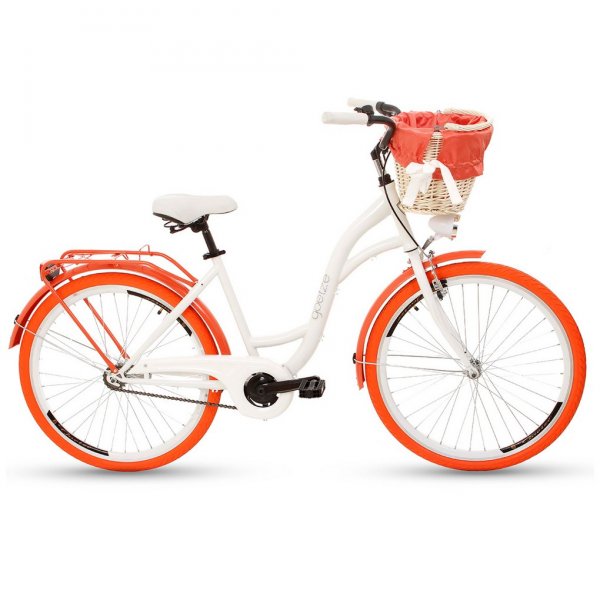 Cykel Colours 26\\\" - hvid/orange