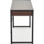 Skrivbord med l�dor valn�t 123 cm bred
