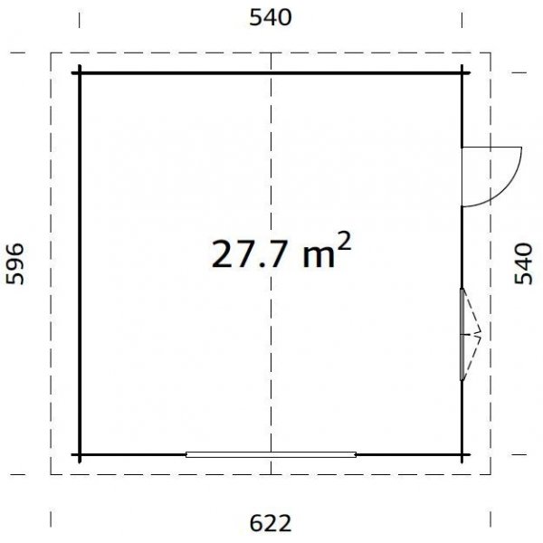 Garage Roger - 27,7 m² Garage Roger - 27,7 m²