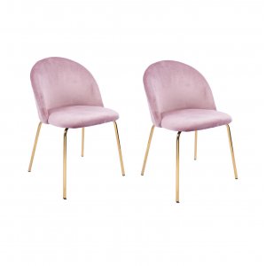 Stol rosa med guldiga ben - Plaza Stol rosa med guldiga ben - Plaza