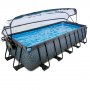 Pool 5,4x2,5 m Premium + Tak & vrmepump