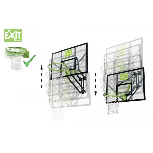 Basketball-kurv Galaxy med fremspringende vægmontering - Dunkbar kurv. Basketball-kurv Galaxy med fremspringende vægmontering - Dunkbar kurv.