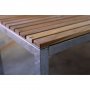 Alva Esstisch inkl. 6 Sthle - Teak / verzinkter Stahl