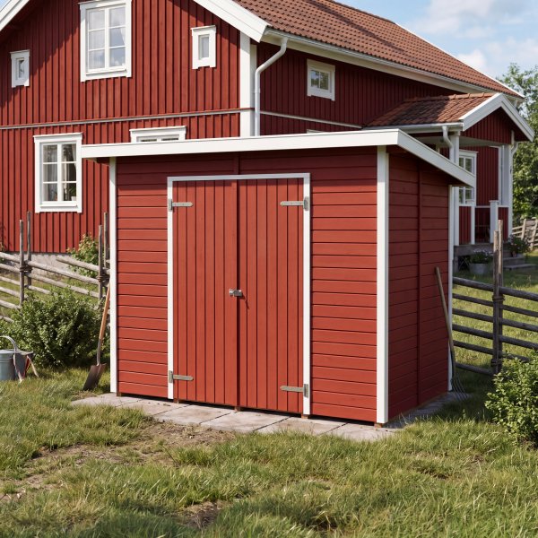 Tr�dg�rdsf�rr�d 4,2 m� Margit - Nordcabin Byggsats 16mm Gran & Dubbeld�rr