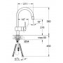 Grohe Diskldsblandare ettgrepp, DN 15 Minta 32321