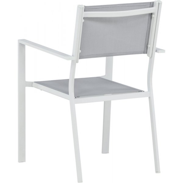 Chania Gartenstuhl - Grau/Weiß Chania Gartenstuhl - Grau/Weiß