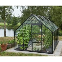 Växthus Universal - Svart med härdat glas 9,9 m² Växthus Universal - Svart med härdat glas 9,9 m²