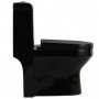 Gulvstående toilet | Sort | P-lås Gulvstående toilet | Sort | P-lås