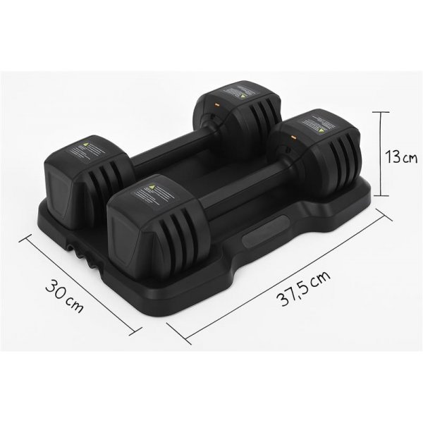 Justerbara hantlar 2 x 6,7 kg | Flera viktnivåer Justerbara hantlar 2 x 6,7 kg | Flera viktnivåer