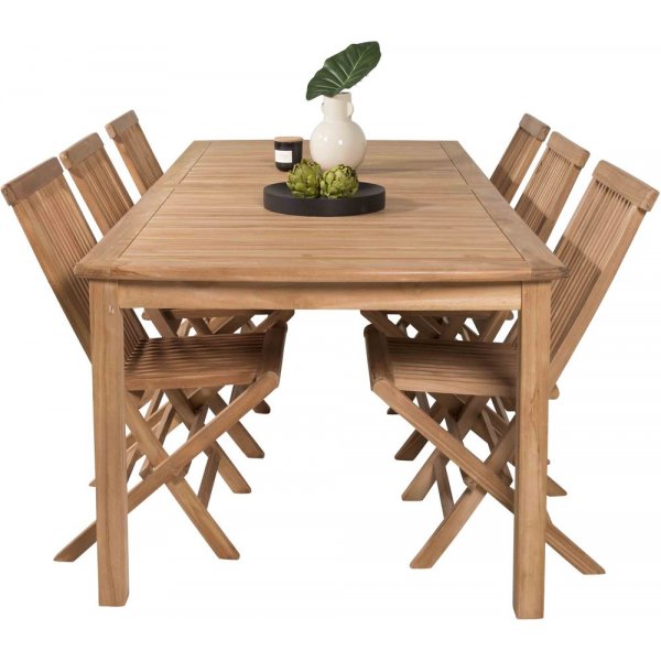 Bjurker Matgrupp (220x100) - Natur - 6 Stolar