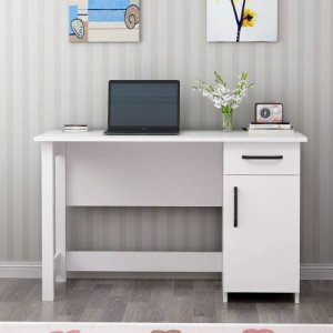 Natural skrivbord 120 x 60 cm - Vit