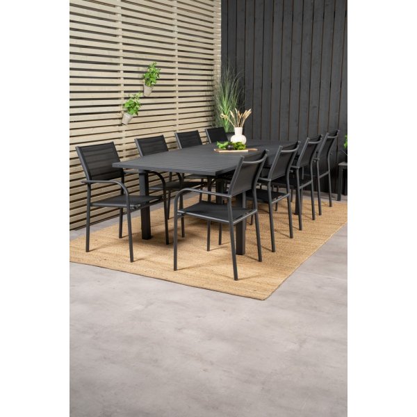 Holma Matgrupp (160x100) - Svart - 8 Stolar Holma Matgrupp (160x100) - Svart - 8 Stolar
