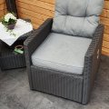 Kundbild Utemöbelgrupp Jenny - Svart konstrotting: Väldigt fina fåtöljer. Man sitter...