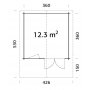 Friggebod Sally 12,3 m