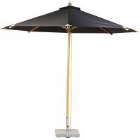 Torvalla parasol - 3m - Sort/natur