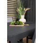 Holma Matgrupp (160x100) - Svart - 4 Stolar
