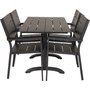 Dallaren Matgrupp (70x120) - Svart - 4 Stolar