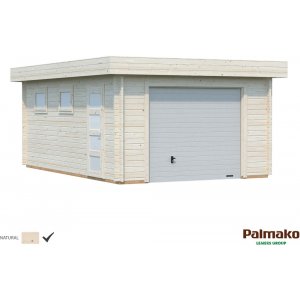 Läs mer om Garage Rasmus med takskjutport - 19,0 m² - Garage i byggsats