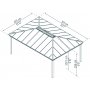 Canopia Dallas Hardtop-Pavillon