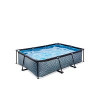 Pool 220x150x65cm med filterpump - Gr